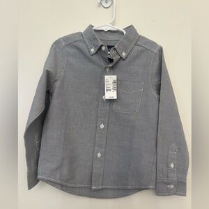 PLACE Charcoal Button-Up Boys Shirt size 4